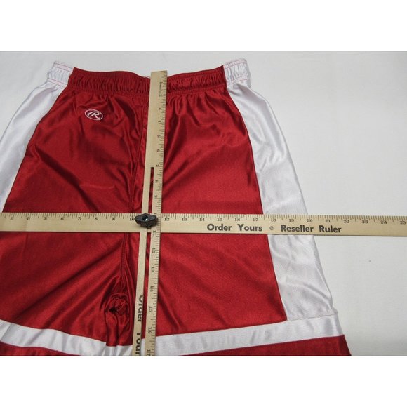 Vintage 90s Rawlings‎ elastic waist athletic basketball shorts US made - Picture 9 of 14